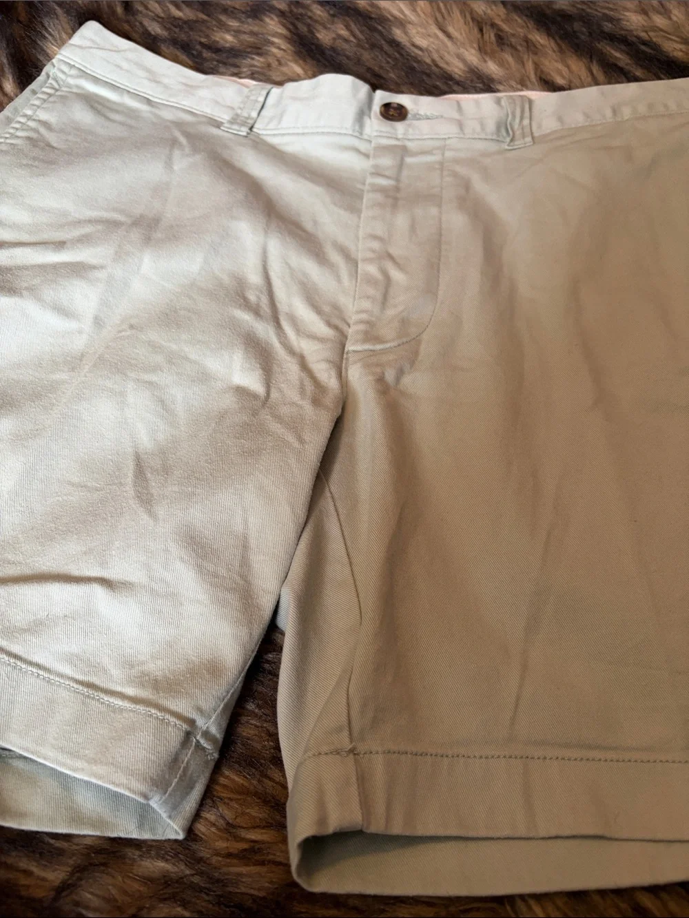 J. Crew 7” Inseam Men's Mint Green Flat Front Chino Shorts Size 33